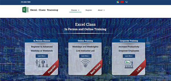 excel class training